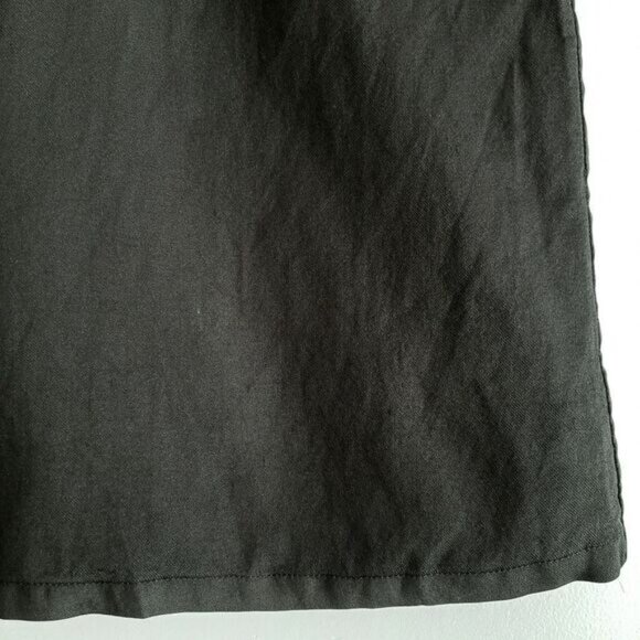 CLUB MONACO Sleeveless Shell Top Strippe Pattern B&W Crewneck Sz S Flawed - Picture 5 of 16